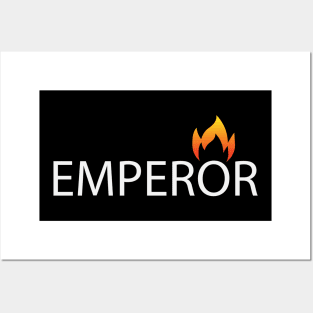 Emperor artistic text design Posters and Art